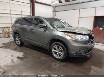  Salvage Toyota Highlander