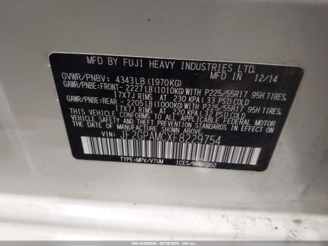 Subaru Crosstrek 2.0i Limited Image 6