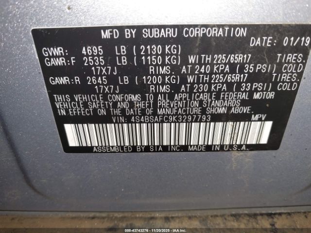 Subaru Outback 2.5i Premium Image 15