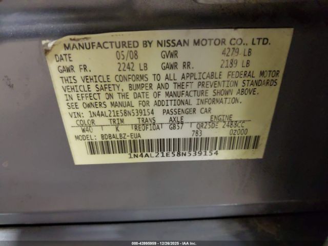 Nissan Altima 2.5 S Image 4