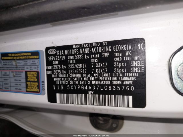 Kia Sorento 2.4l Lx Image 13